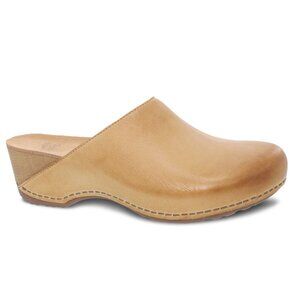 Dansko Talulah Clog Mule Tan Milled Burnished Size 39 Brand New In Box